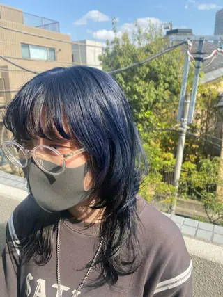 セミロング カラー stylist トモヤのヘアスタイル