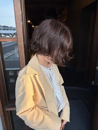 ショート パーマ 堀本 隆太のヘアスタイル