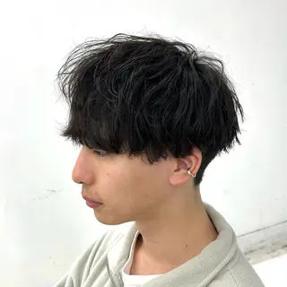 ショート パーマ メンズ 【メンズパーマ特化】 🍏網中勇喜のヘアスタイル