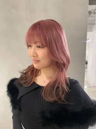 ミディアム 🎀ダブルカラーレイ ヤーyuuri🎀のヘアスタイル