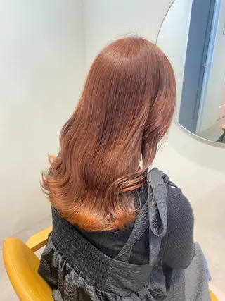 ロング カラー HANAME 原宿美容室のヘアスタイル