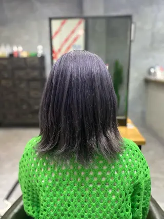 ミディアム カラー ヘアアレンジ 加藤 琢也のヘアスタイル