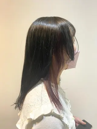 セミロング カラー 大人かわいい×艶髪 🤍塩川のヘアスタイル