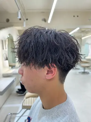 ショート パーマ メンズ 横浜/レイヤー/ カネコのヘアスタイル