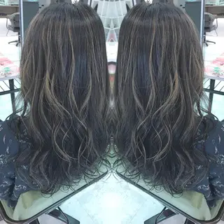 ロング カラー 青木 茂樹⭐️ 透明感カラーのヘアスタイル