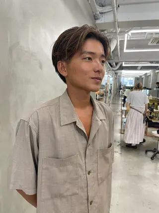 カラー メンズ メンズカット パーマ[佐橋]のヘアスタイル