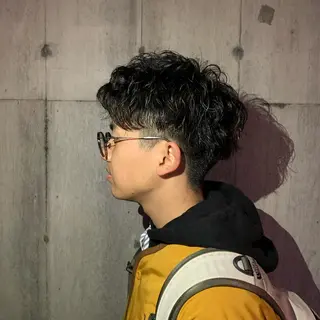 ショート パーマ メンズ ボブ/レイヤー/ nanamiのヘアスタイル