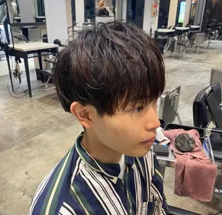 カラー パーマ メンズ 新宿⌇韓国風ヘア ⌇透明感カラーのヘアスタイル