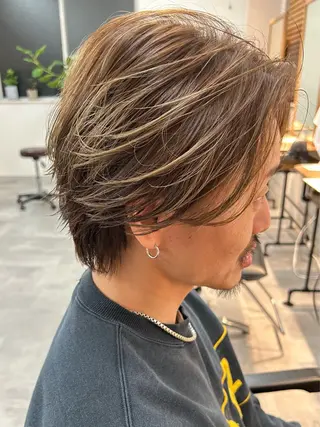 カラー メンズ 🔥フェードカット/ パーマ特化🔥/森のヘアスタイル