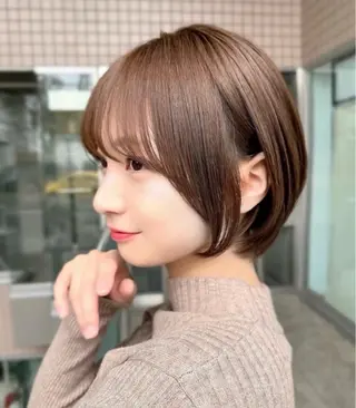 ショート 中顔面短縮 顔まわり新田大翔のヘアスタイル