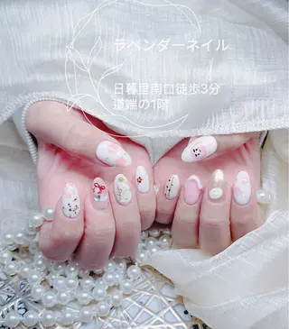 ネイル ラベンダー💖日暮里 ルル💖ネイルのネイルデザイン