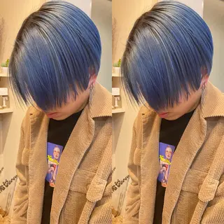 ショート カラー ⭐️横浜ブリーチ特化 美容師 堤涼⭐️のヘアスタイル