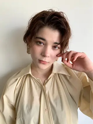 ショート 🌿似合わせ透明感 カラー松本朋幸🌿のヘアスタイル