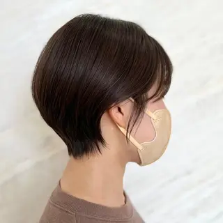 ショート 顔周りカット/透明感 カラー🤍大塚蛍のヘアスタイル