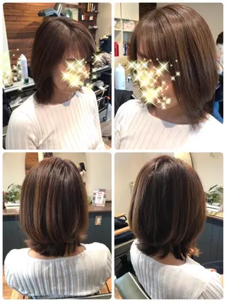 ミディアム カラー Ray hair 春日部のヘアスタイル