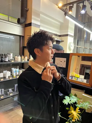 ショート パーマ メンズ 川島 穂乃香のヘアスタイル