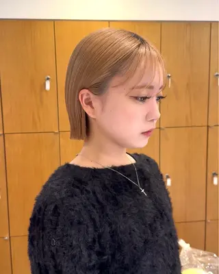 ショート カラー リンダ所属・ボブ/ブリーチ /すずきのヘアスタイル