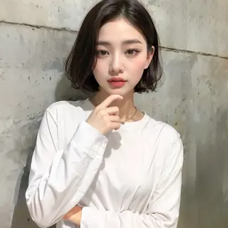 ショート カラー パーマ ヘアアレンジ 湯浅 直樹のヘアスタイル