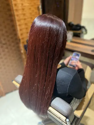 ロング カラー Aina🩶 縮毛/髪質改善🩶のヘアスタイル