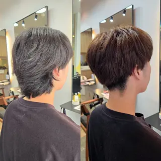 メンズ カラー ショート 野村 果音(カノン)のヘアスタイル