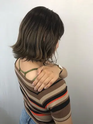 ミディアム カラー 🤍2nd🤍田所 美希のヘアスタイル