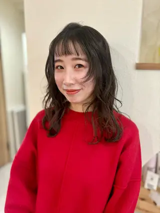 ミディアム 大阪ヴィーガンサロン KANAKOのヘアスタイル