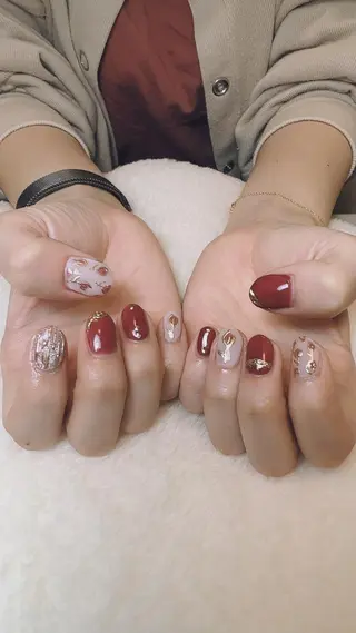 カラー ネイル ecru エクリュのネイルデザイン