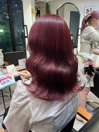 ミディアム カラー ヘアアレンジ ・˚✧すずね˚✧* lucia(ルチア)のマツエク・マツパデザイン