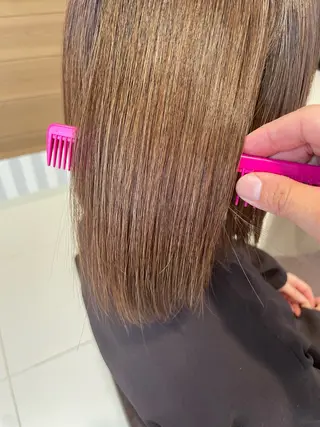 ミディアム パーマ 鶴岡で縮毛矯正なら お任せ！ハヤシナオミのヘアスタイル