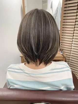 ミディアム カラー ハイライト⭐️上野 高広のヘアスタイル