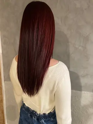ロング カラー さの あやねのヘアスタイル