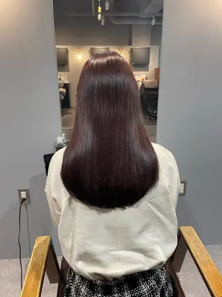 セミロング Mimi🎀ブリーチ なし透明感 Ｗカラーのヘアスタイル