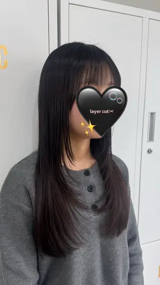 ロング Angelica Hinaのヘアスタイル