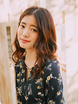 セミロング パーマ 【公式】amble luxe池袋東口🩷のヘアスタイル