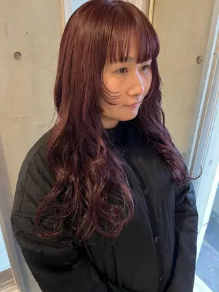 ロング 透明感カラー人気 ナンバーワンMIYUのヘアスタイル