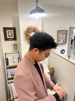 ショート パーマ メンズ 🌀メンズパーマ🌀 🐏丸山祐宇🐏のヘアスタイル