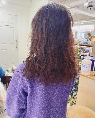 ミディアム パーマ パーマ美容師 hanaのヘアスタイル