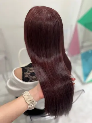 ロング カラー ガーリー♡女の子っぽ ヘア♡ピンクカラー♡のヘアスタイル