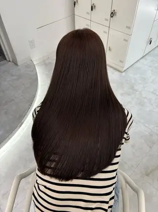 ロング カラー 中韓レイヤー/ ブラウン🤎はやとのヘアスタイル