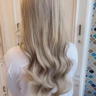 ロング カラー ヘアアレンジ 髪質改善/レイヤー 縮毛矯正/ケラチン耀のヘアスタイル