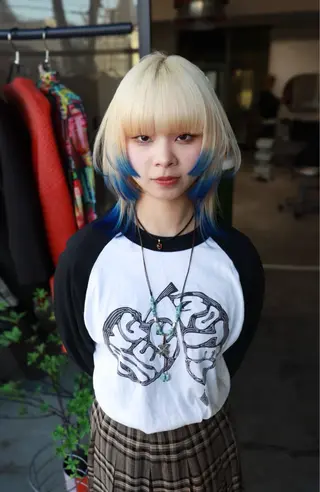 カラー 🧡色落ちまで2度 楽しめる🧡ヨシキのヘアスタイル
