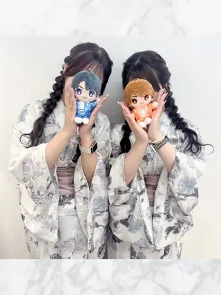 ロング ヘアアレンジ 透明感カラー 💞みどりのヘアスタイル