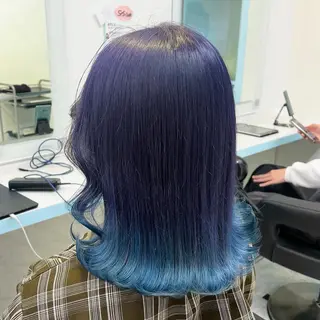 ミディアム カラー ブリーチカラー 🩵MIZUKIのヘアスタイル