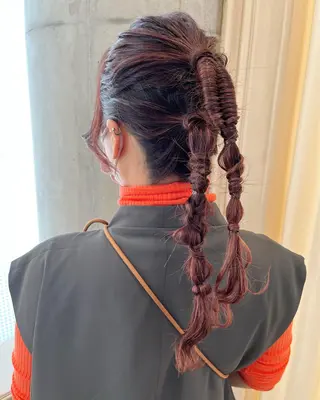 ロング ヘアアレンジ サソウ ユリエ🥥のヘアスタイル