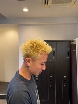 ショート メンズ レイヤー/艶カラー ROKUのヘアスタイル