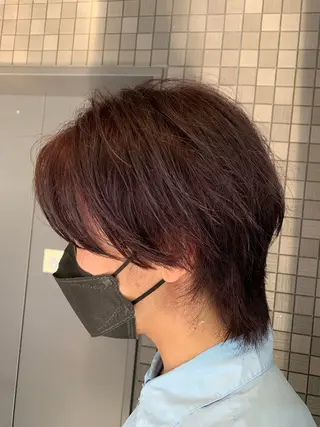 カラー メンズ 石井秀二郎メンズ パーマ京都河原町のヘアスタイル