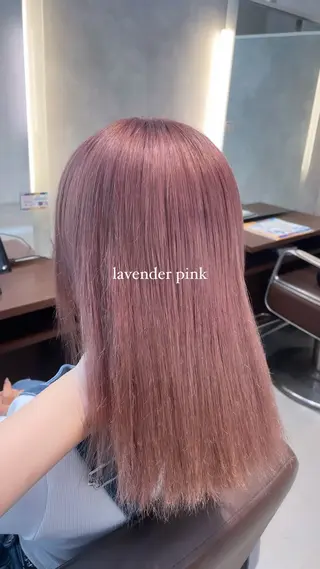 ミディアム カラー 💗ROSEL／ KUREA💗のヘアスタイル