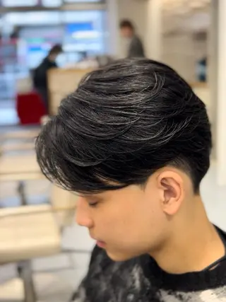ミディアム パーマ メンズ 🔮メンズ縮毛矯正 メンズパーマ💎竹永のヘアスタイル