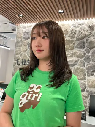 ロング 🦋MAHO🦋 デザインカラーのヘアスタイル