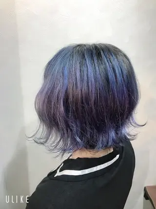ミディアム カラー 岩谷/ブリーチ 🪽透明感カラーのヘアスタイル